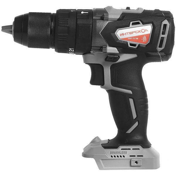 Дрель-шуруповерт ИНТЕРСКОЛ ДАУ-13/18В 60, 18 В, 2000 об/мин, 30000 уд/мин, с АКБ 2 Ач и ЗУ, в кейсе (574.0.0.70-B2C)