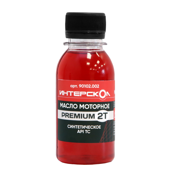 Масло моторное ИНТЕРСКОЛ Premium, 2-х тактное, синтетическое, 100 мл (90102.002)