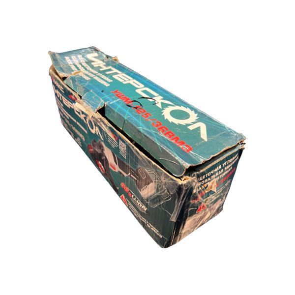 Аккумуляторная угловая шлифмашина ИНТЕРСКОЛ УШМ-125/36ВМЭ, 36 В, 125 мм, 8500 об/мин, без АКБ и ЗУ (УЦЕНЕННЫЙ ТОВАР) (956.0.0.70/U)