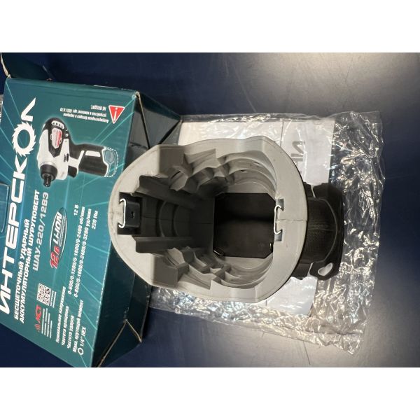 Аккумуляторный ударный шуруповерт ИНТЕРСКОЛ ШАУ-220/12ВЭ, 12 В, 220 Нм, 3200 уд/мин, без АКБ и ЗУ (УЦЕНЕННЫЙ ТОВАР) (803.1.0.70/U)