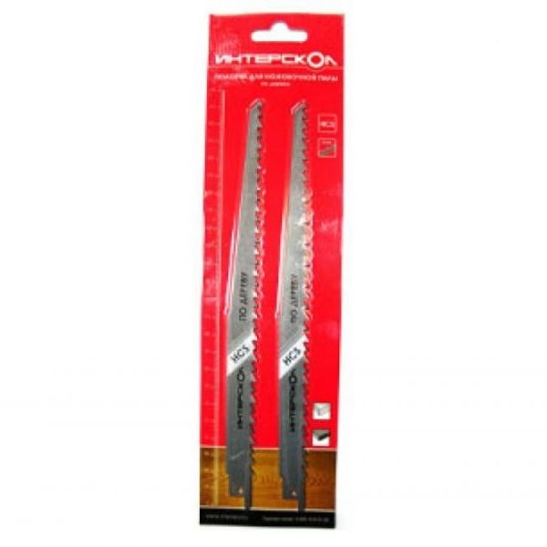 Полотно для сабельной пилы ИНТЕРСКОЛ S-235CD, по дереву, 235х210х6 мм, 2 шт., 2210921000601