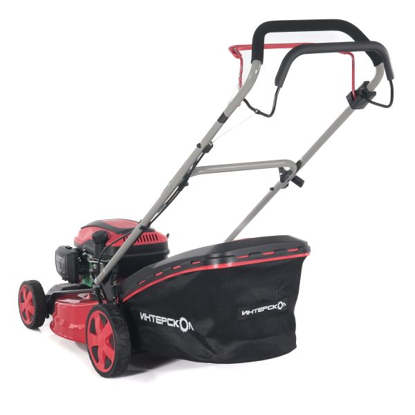 Бензиновая газонокосилка ИНТЕРСКОЛ ГБ-46/145СБ, 3.5 л.с., 145 см³, 3000 об/мин, 60 л (928.0.0.70)