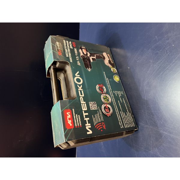 Аккумуляторная дрель-шуруповерт ИНТЕРСКОЛ ДА-13/18ВК 45, 18 В, 1700 об/мин, с 2 АКБ 1.5 Ач и ЗУ, в кейсе (УЦЕНЕННЫЙ ТОВАР) (575.1.2.70/U)