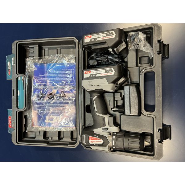 Аккумуляторная дрель-шуруповерт ИНТЕРСКОЛ ДА-13/18ВК 45, 18 В, 1700 об/мин, с 2 АКБ 1.5 Ач и ЗУ, в кейсе (УЦЕНЕННЫЙ ТОВАР) (575.1.2.70/U)