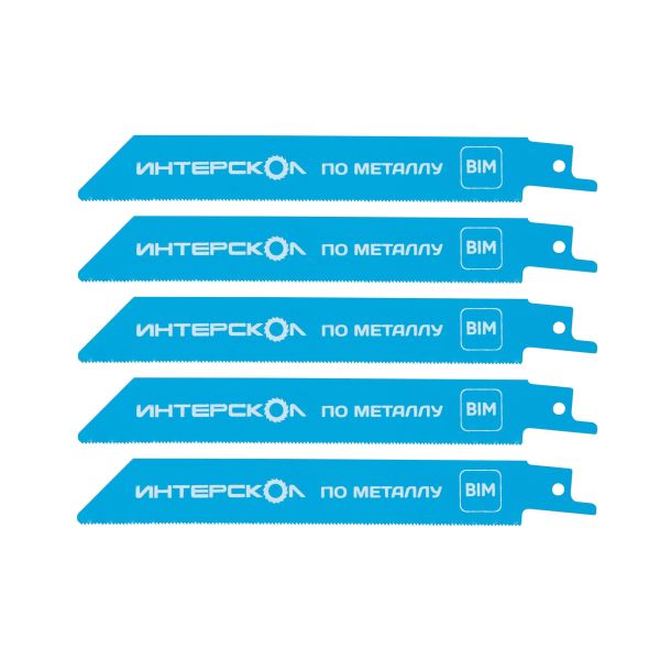 Полотно для сабельной пилы ИНТЕРСКОЛ 41118.150, по металлу, 5 шт.