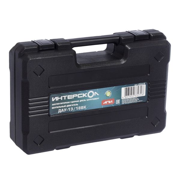 Дрель-шуруповерт ИНТЕРСКОЛ ДАУ-13/18ВК 45, 18 В, 1700 об/мин, 25500 уд/мин, без АКБ и ЗУ, в кейсе (573.0.0.70)