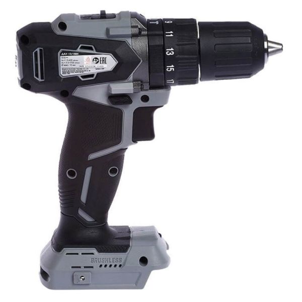 Дрель-шуруповерт ИНТЕРСКОЛ ДАУ-13/18ВК 45, 18 В, 1700 об/мин, 25500 уд/мин, без АКБ и ЗУ, в кейсе (573.0.0.70)