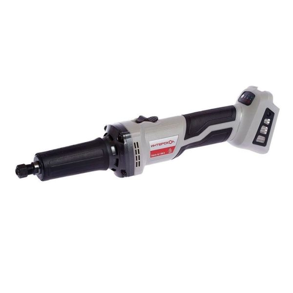 Аккумуляторная прямошлифовальная машина ИНТЕРСКОЛ ПШМ-8/18ВЭ, 18 В26000 об/мин, с АКБ 2 Ач и ЗУ (641.1.0.70-B2C)