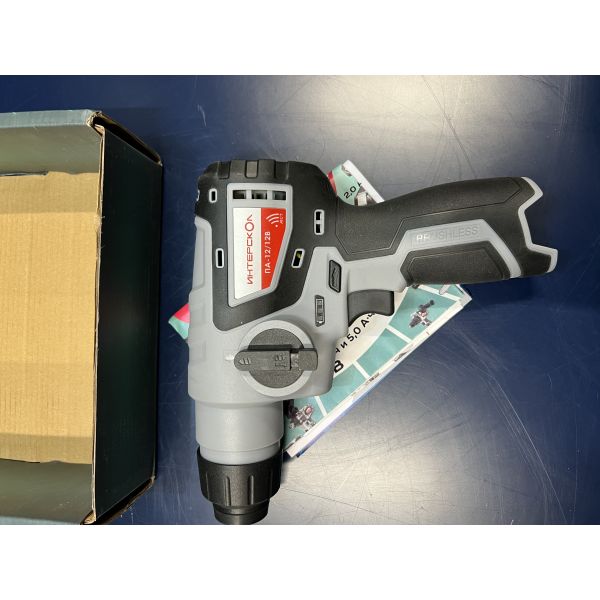 Аккумуляторный перфоратор ИНТЕРСКОЛ ПА-12/12В, 12 В, 1.2 Дж, 4250 уд/мин, без АКБ и ЗУ (УЦЕНЕННЫЙ ТОВАР) (648.0.0.70/U)