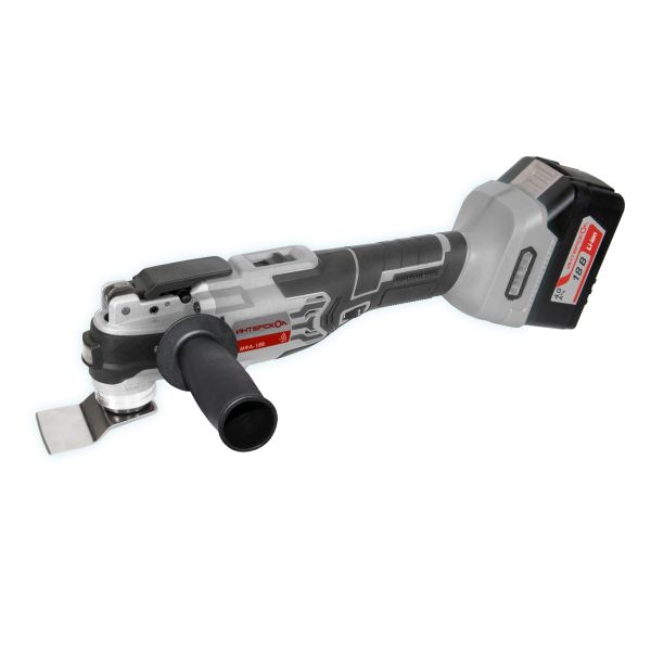 Аккумуляторный реноватор ИНТЕРСКОЛ МФА-18ВМ, 18 В, 19000 кол/мин, с АКБ 4 Ач и ЗУ (766.4.1.70)