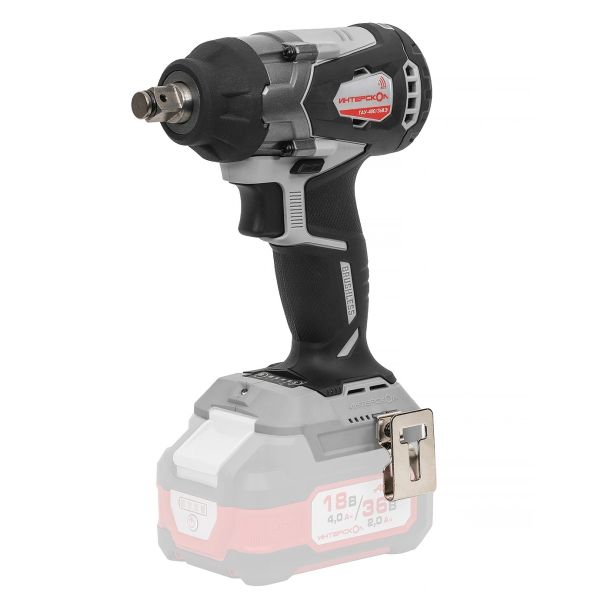 Аккумуляторный ударный гайковерт ИНТЕРСКОЛ ГАУ-400/36ВЭ, 36 В, 400 Нм, 3200 уд/мин, без АКБ и ЗУ (859.0.0.70)