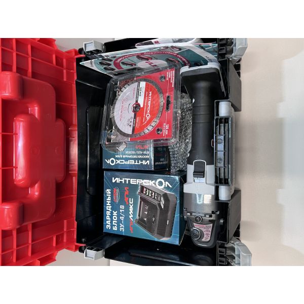 Угловая шлифмашина ИНТЕРСКОЛ УШМ-125/36ММ, 36 В, 125 мм, 8500 об/мин, (УЦЕНЕННЫЙ ТОВАР) (900.4.1.42/U1)