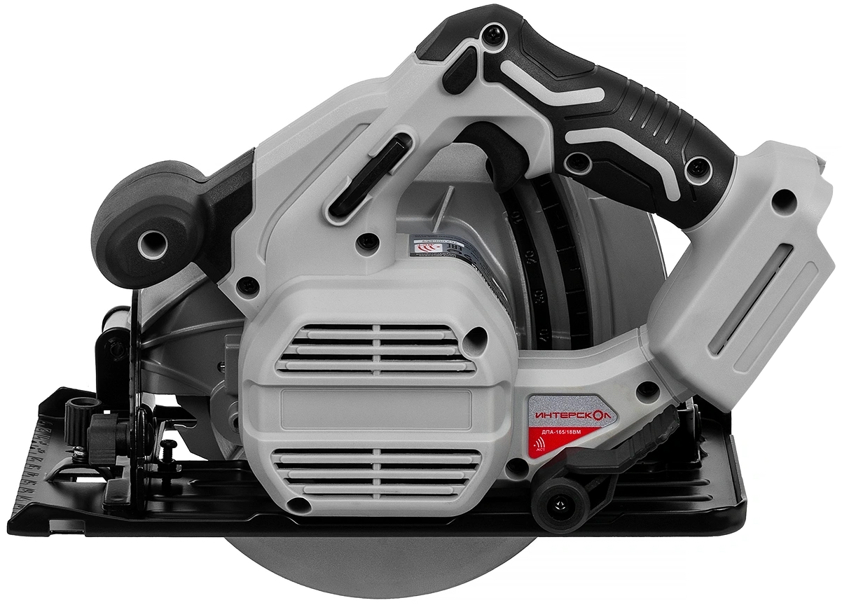 Аккумуляторная дисковая пила ИНТЕРСКОЛ ДПА-165/18ВМ, 18 В, 165 мм, 5000 об/мин, с АКБ 4 Ач и ЗУ (762.0.0.70-B4C)