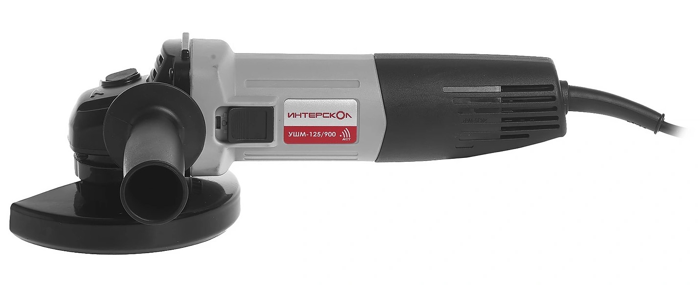 Угловая шлифмашина ИНТЕРСКОЛ УШМ-125/900, 900 Вт, 125 мм, 11000 об/мин (671.1.0.00)