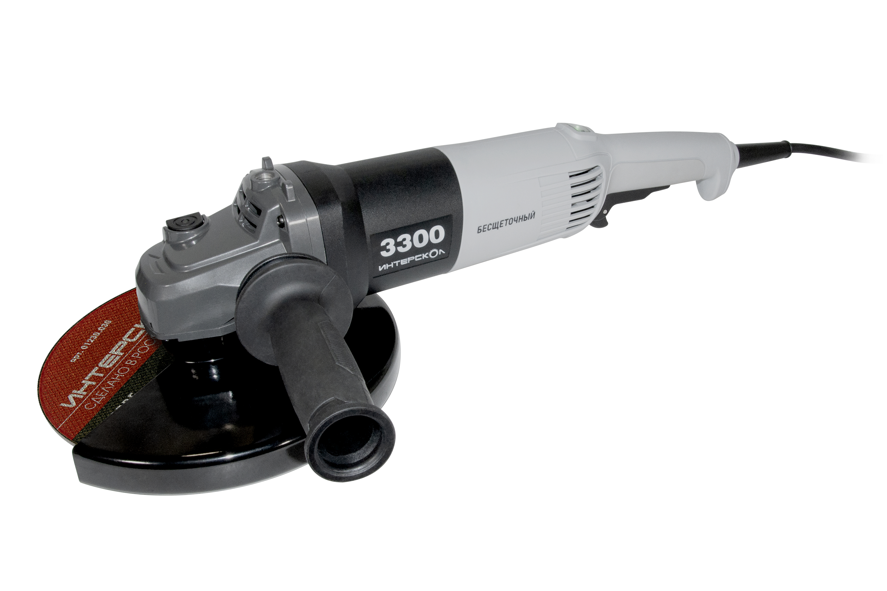 Угловая шлифмашина ИНТЕРСКОЛ УШМВ-230/3300, 3300 Вт, 230 мм, 6300 об/мин (913.0.0.40)