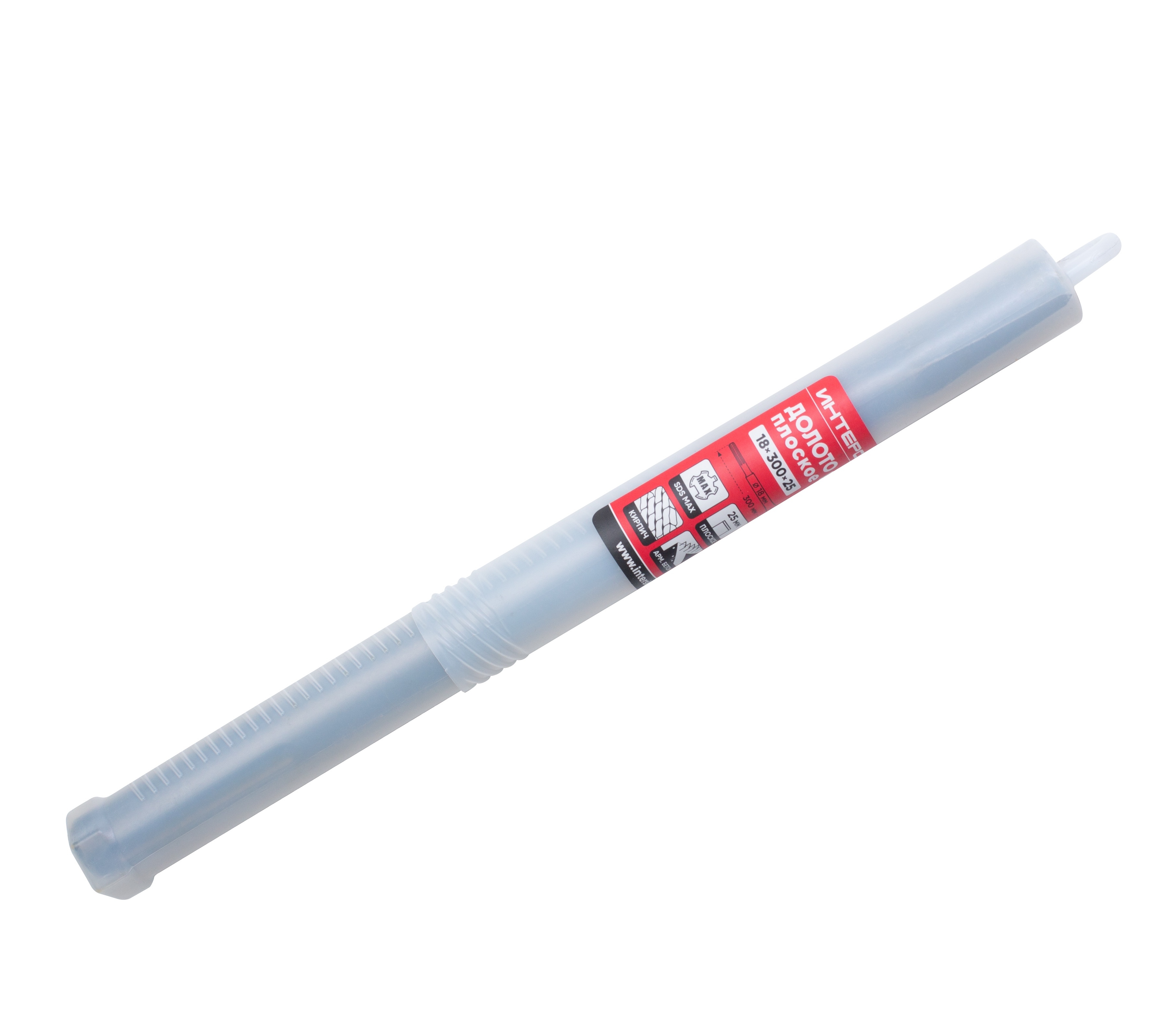 Долото ИНТЕРСКОЛ плоское, SDX-Max, 25x300 мм (16118.325)