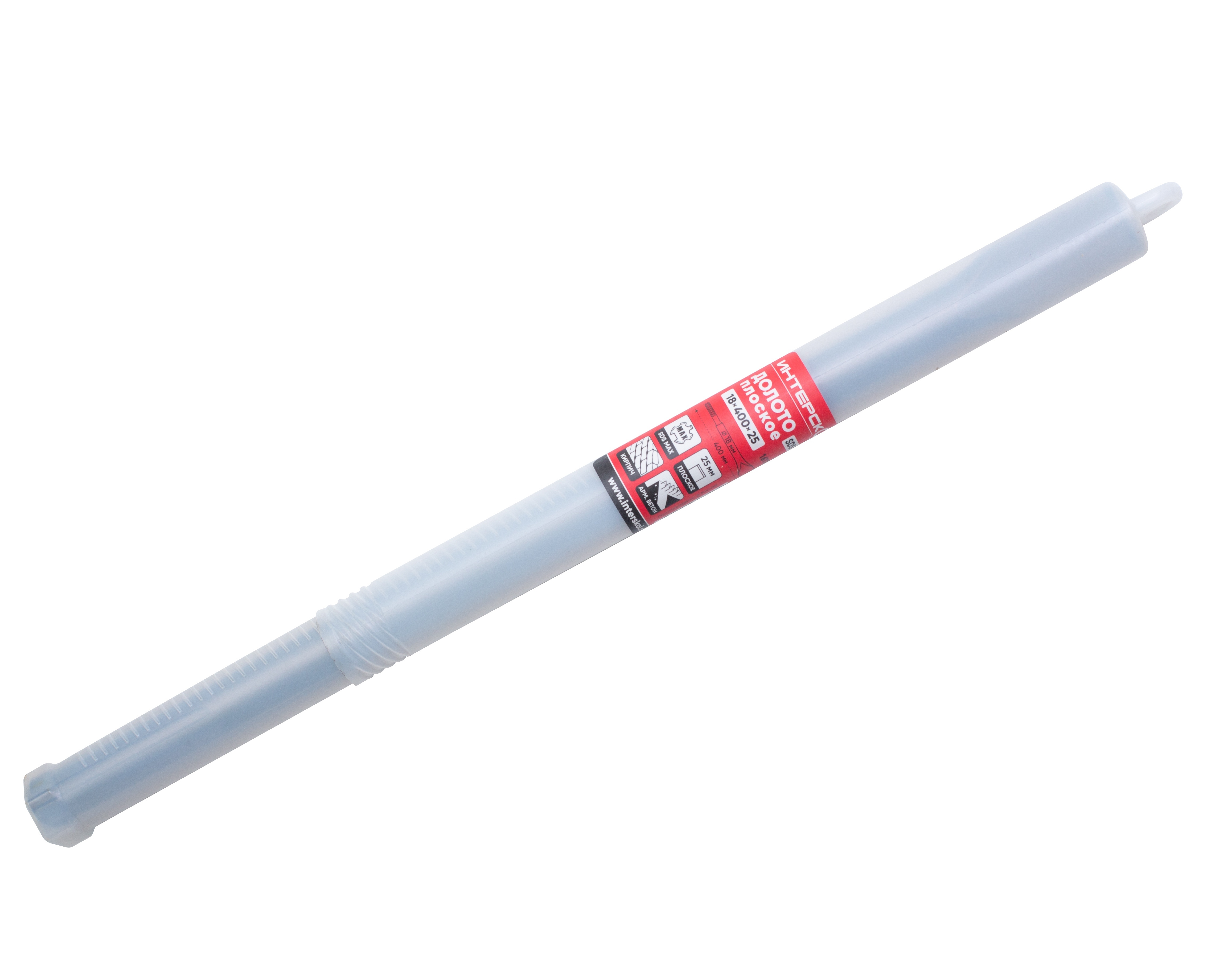 Долото ИНТЕРСКОЛ плоское, SDX-Max, 25x400 мм (16118.425)