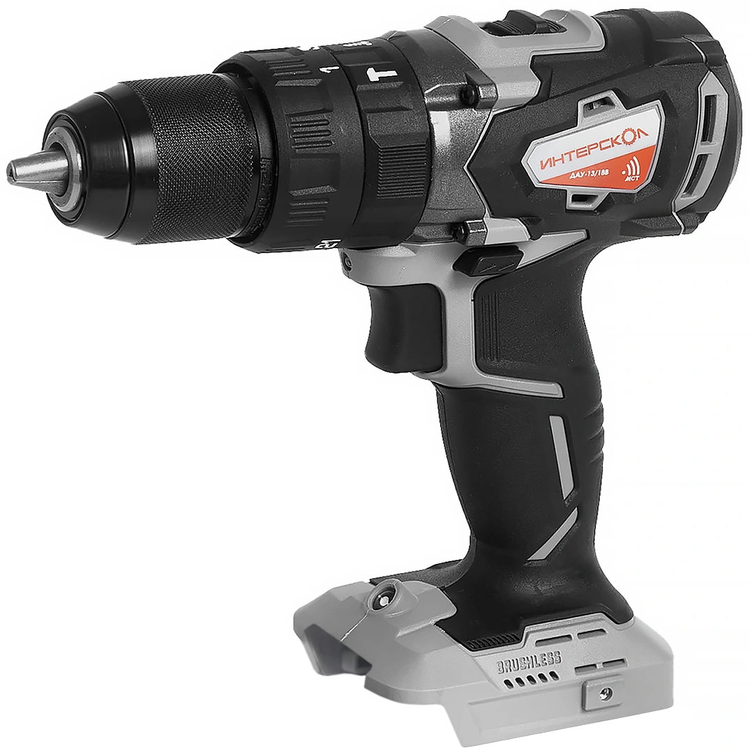 Дрель-шуруповерт ИНТЕРСКОЛ ДАУ-13/18В 60, 18 В, 2000 об/мин, 30000 уд/мин, с АКБ 2 Ач и ЗУ, в кейсе (574.0.0.70-B2C)