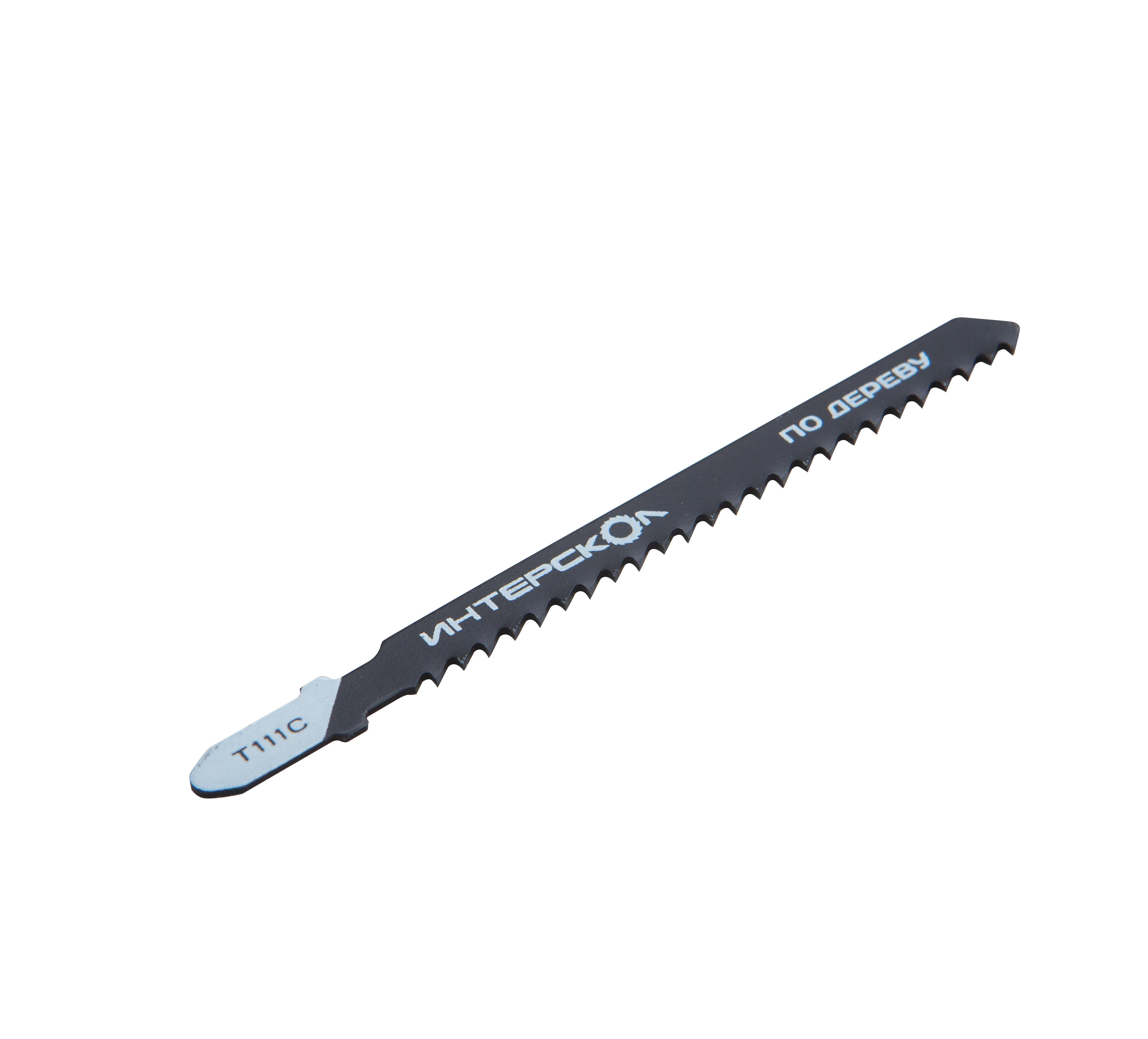 Пилка для лобзика ИНТЕРСКОЛ T-111C, по дереву, 5 шт. (33175.103)