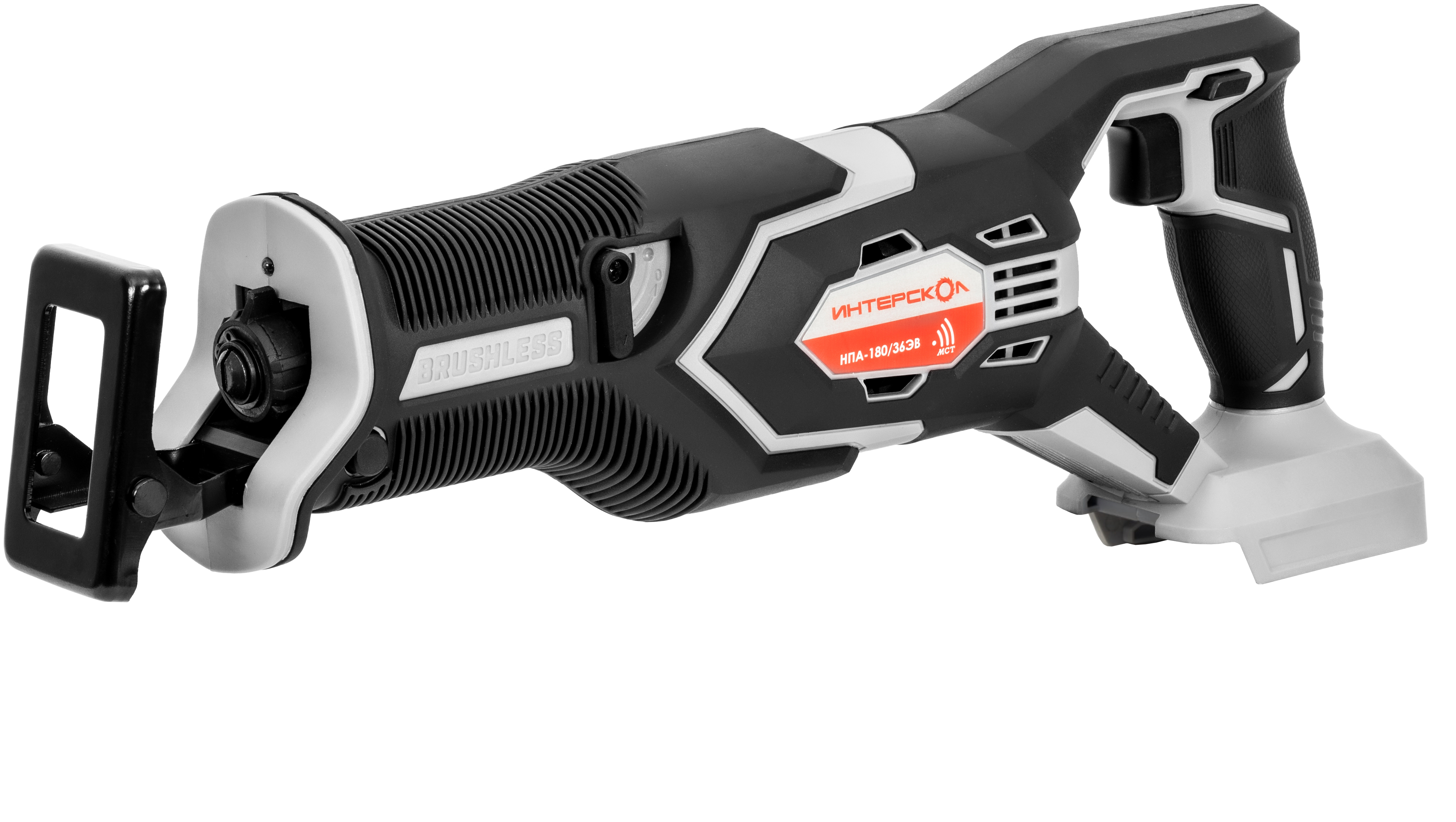 Аккумуляторная сабельная пила ИНТЕРСКОЛ НПА-200/36В, 36 В, 3000 ход/мин, 26 мм, с АКБ 2.5 Ач и ЗУ (833.0.0.70-B25C)