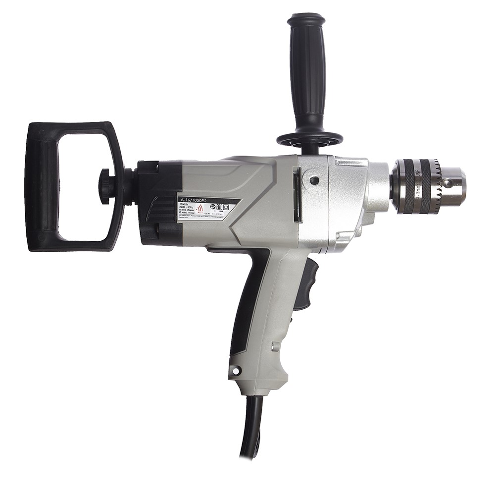 Дрель ИНТЕРСКОЛ Д-16/1050Р2, 1050 Вт, 550 об/мин (369.1.0.00)
