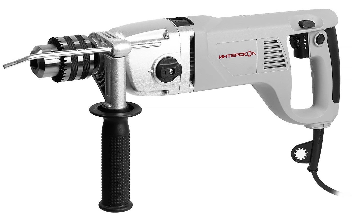 Ударная дрель ИНТЕРСКОЛ ДУ-22/1200ЭРП2, 1200 Вт, 2000 об/мин, 32000 уд/мин (330.1.0.00)