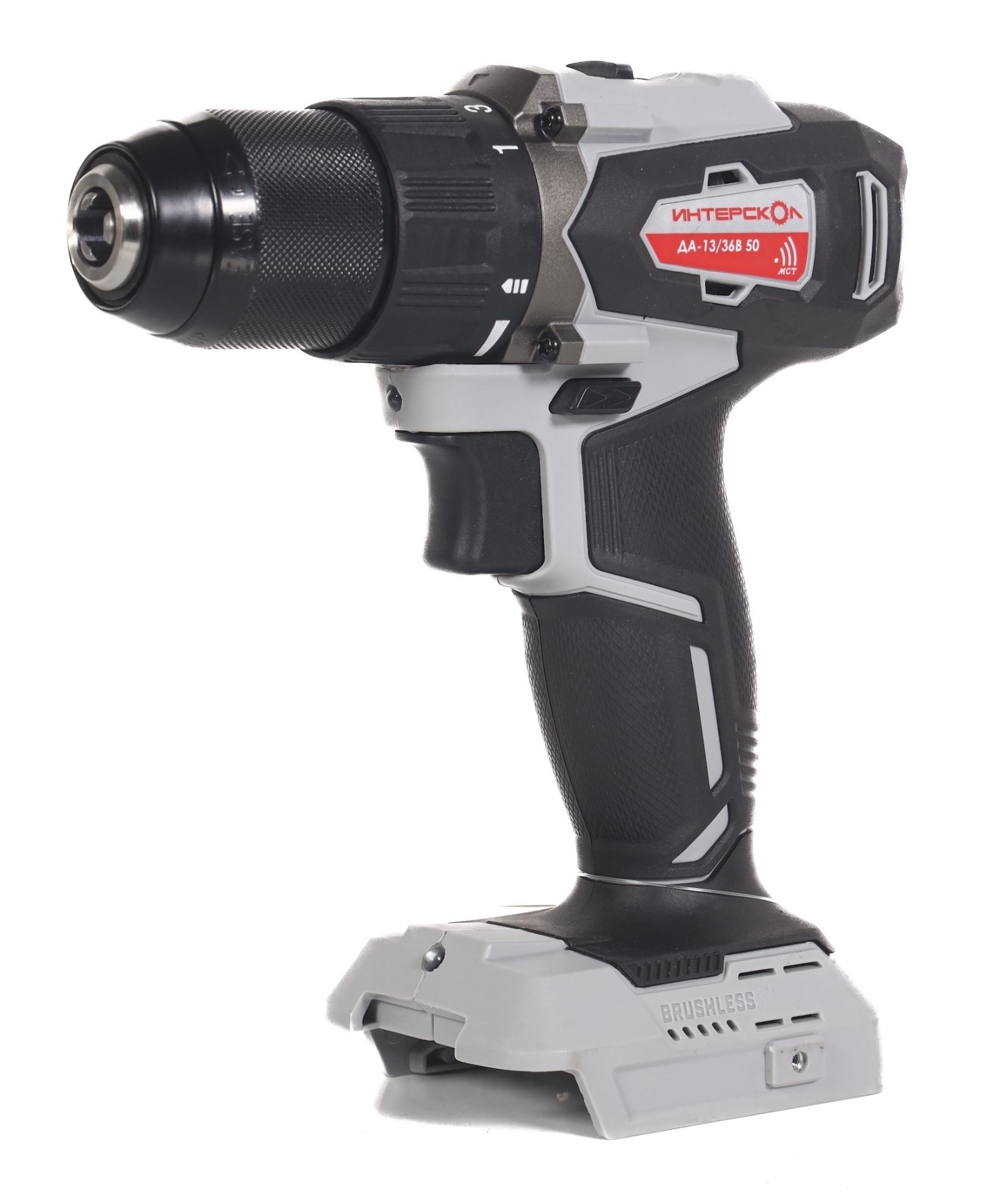 Аккумуляторная дрель-шуруповерт ИНТЕРСКОЛ ДА-13/36В 50, 36 В, 1700 об/мин, с АКБ 2.5 Ач и ЗУ (851.0.0.70-B25C)