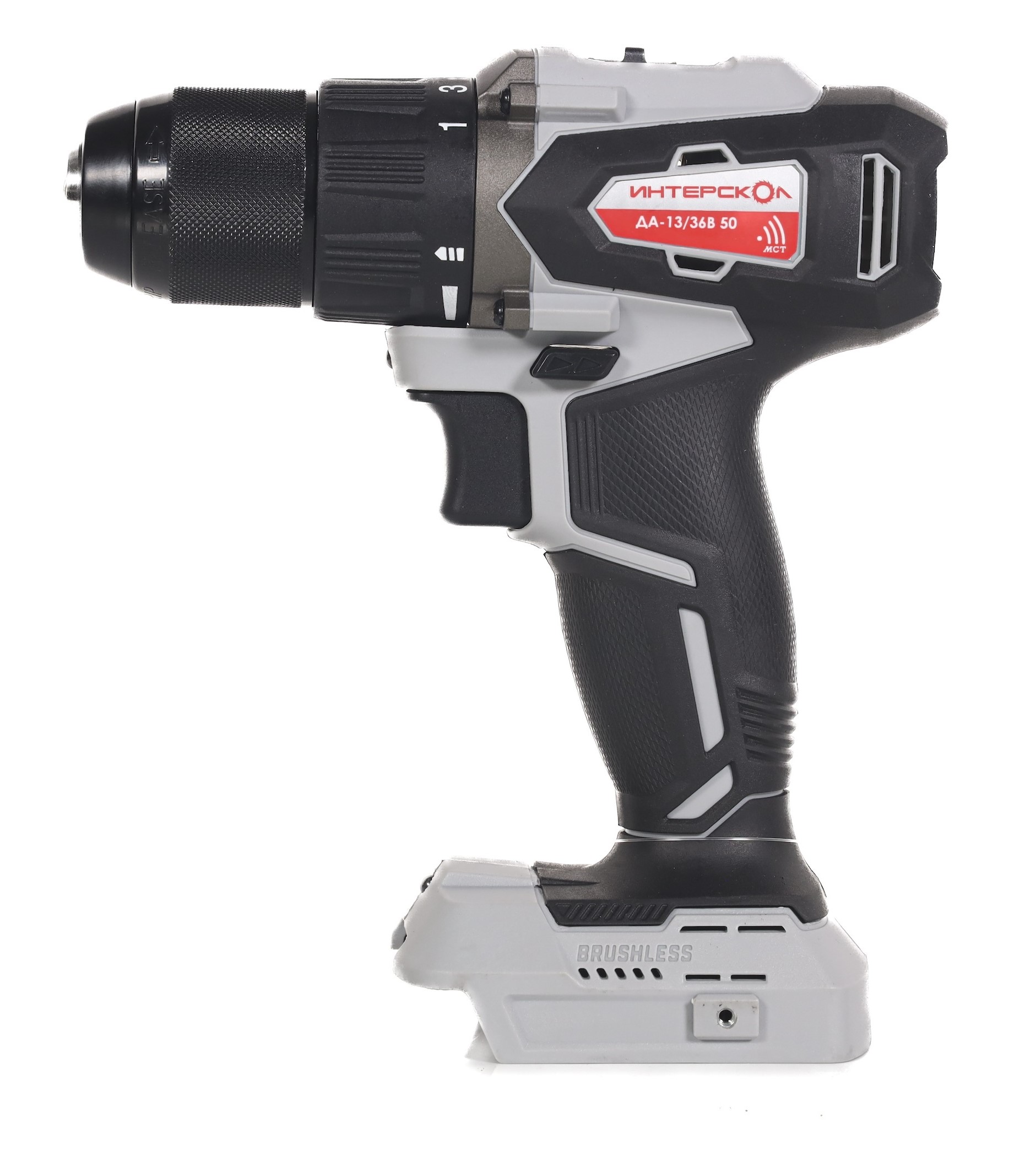 Аккумуляторная дрель-шуруповерт ИНТЕРСКОЛ ДА-13/36В 50, 36 В, 1700 об/мин, с АКБ 2.5 Ач и ЗУ (851.0.0.70-B25C)