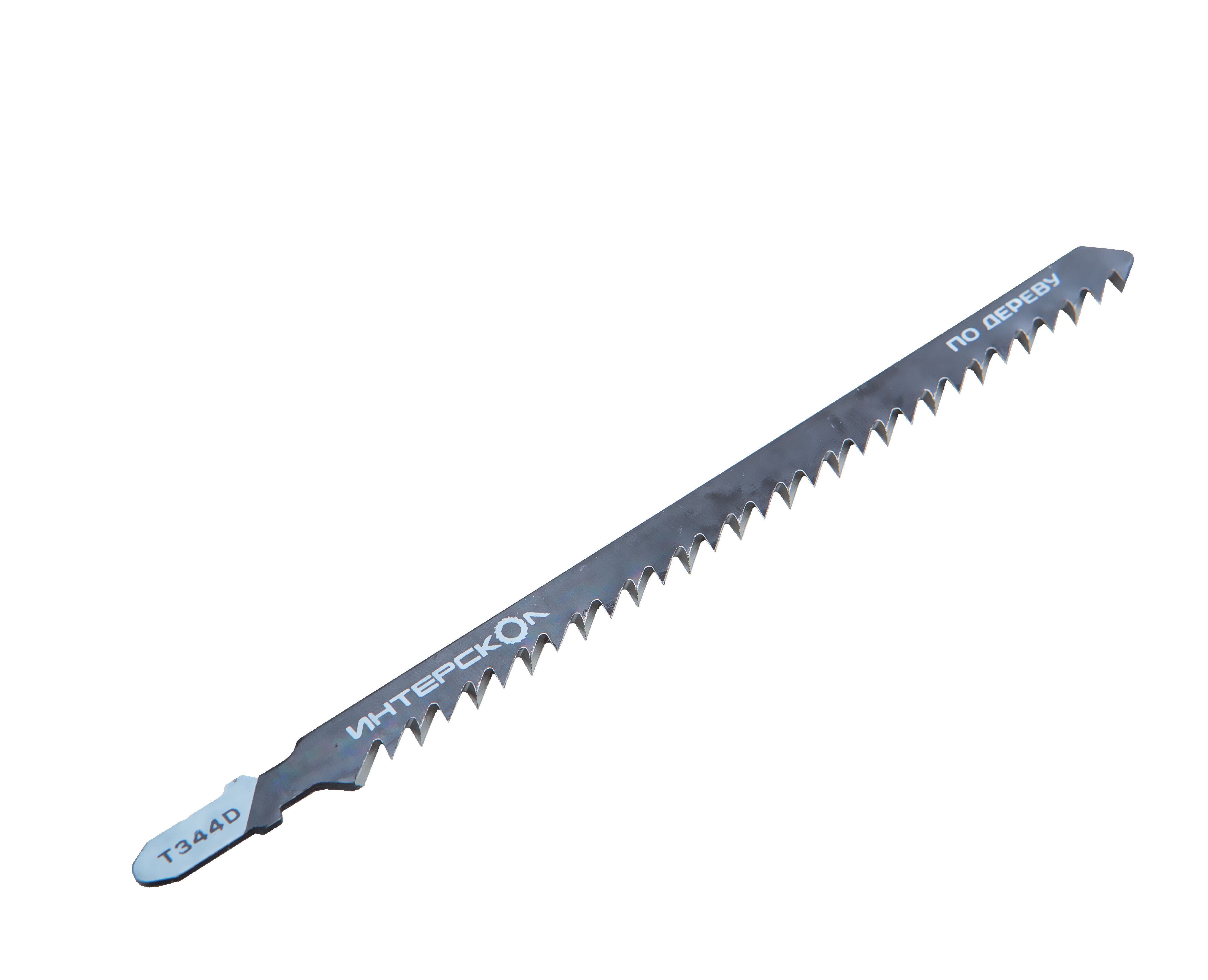 Пилка для лобзика ИНТЕРСКОЛ T-344D, по дереву, 5 шт. (33126.100)