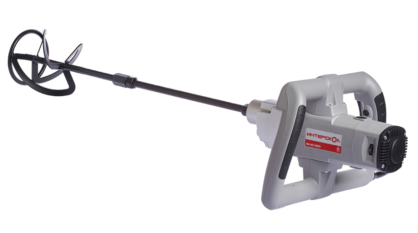 Миксер строительный ИНТЕРСКОЛ КМ-60/1000Э, 1050 Вт, 850 об/мин, 2 скорости (52.1.2.00)