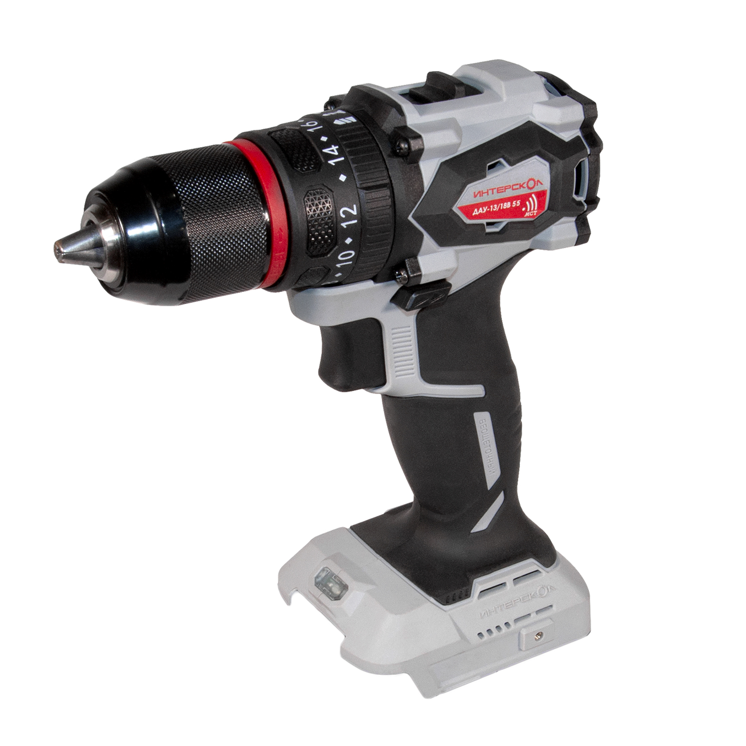 Дрель-шуруповерт ИНТЕРСКОЛ ДАУ-13/18В 55, 18 В, 1850 об/мин, 27750 уд/мин, с АКБ 2 Ач и ЗУ (953.0.0.70-B2C)