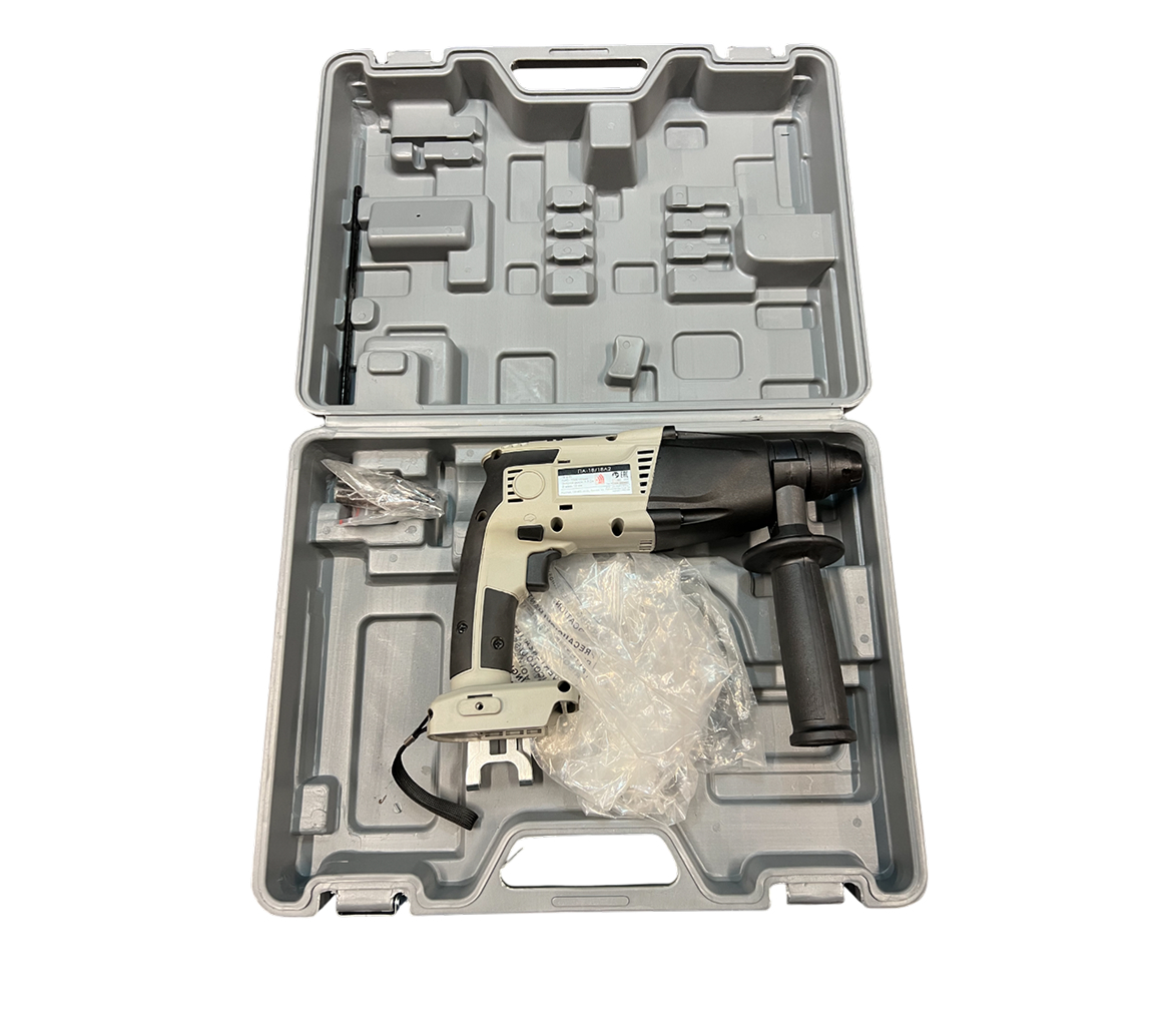 Аккумуляторный перфоратор ИНТЕРСКОЛ ПА-18/18Л2, 18 В, 1.3 Дж, 6900 уд/мин, без АКБ и ЗУ, в кейсе (УЦЕНЕННЫЙ ТОВАР) (329.0.0.74/U1)