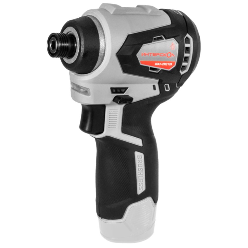 Аккумуляторный ударный шуруповерт ИНТЕРСКОЛ ШАУ-220/12ВЭ, 12 В, 220 Нм, 3200 уд/мин, без АКБ и ЗУ (УЦЕНЕННЫЙ ТОВАР) (803.1.0.70/U)