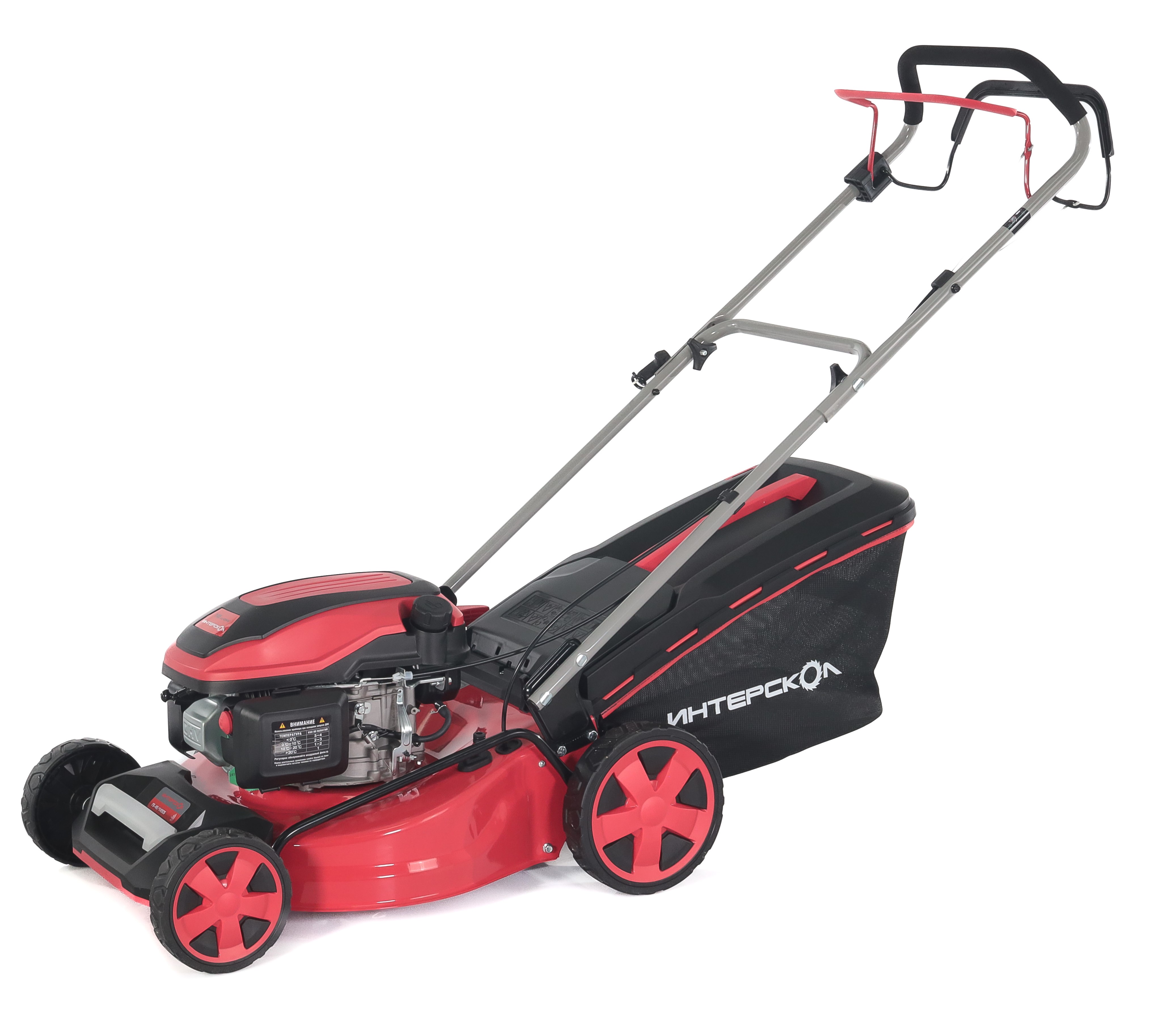 Бензиновая газонокосилка ИНТЕРСКОЛ ГБ-46/145СБ, 3.5 л.с., 145 см³, 3000 об/мин, 60 л (928.0.0.70)