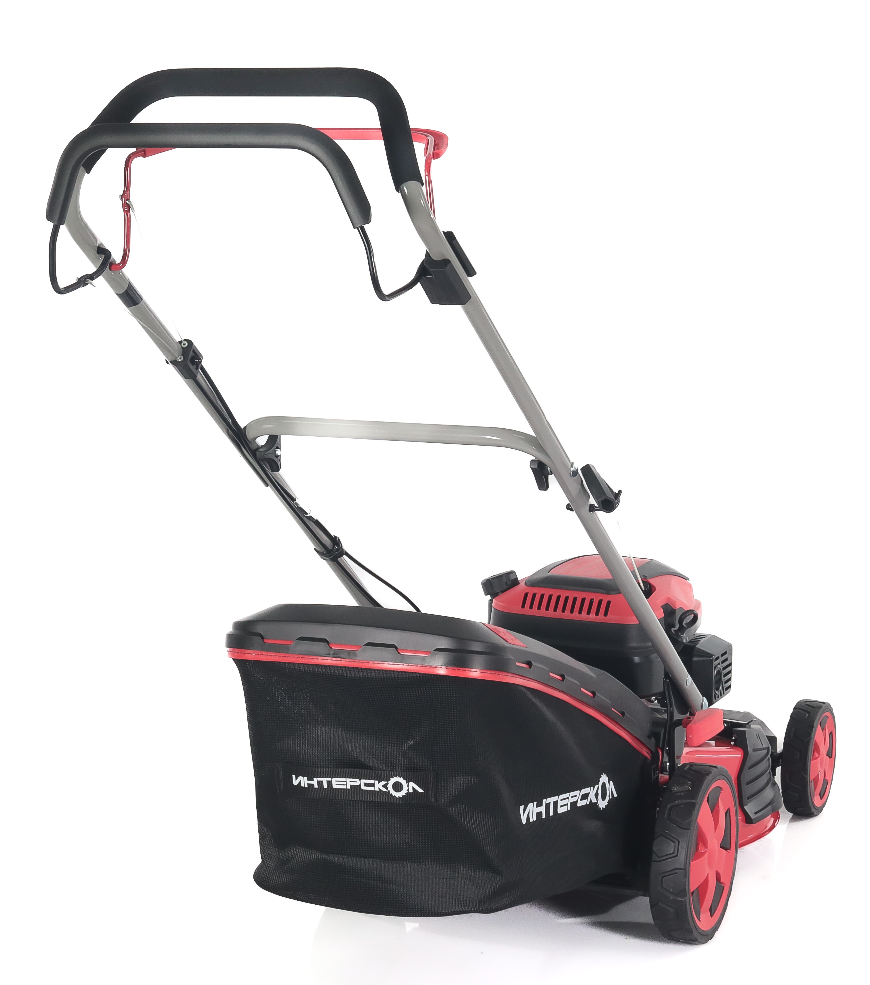 Бензиновая газонокосилка ИНТЕРСКОЛ ГБ-46/145СБ, 3.5 л.с., 145 см³, 3000 об/мин, 60 л (928.0.0.70)