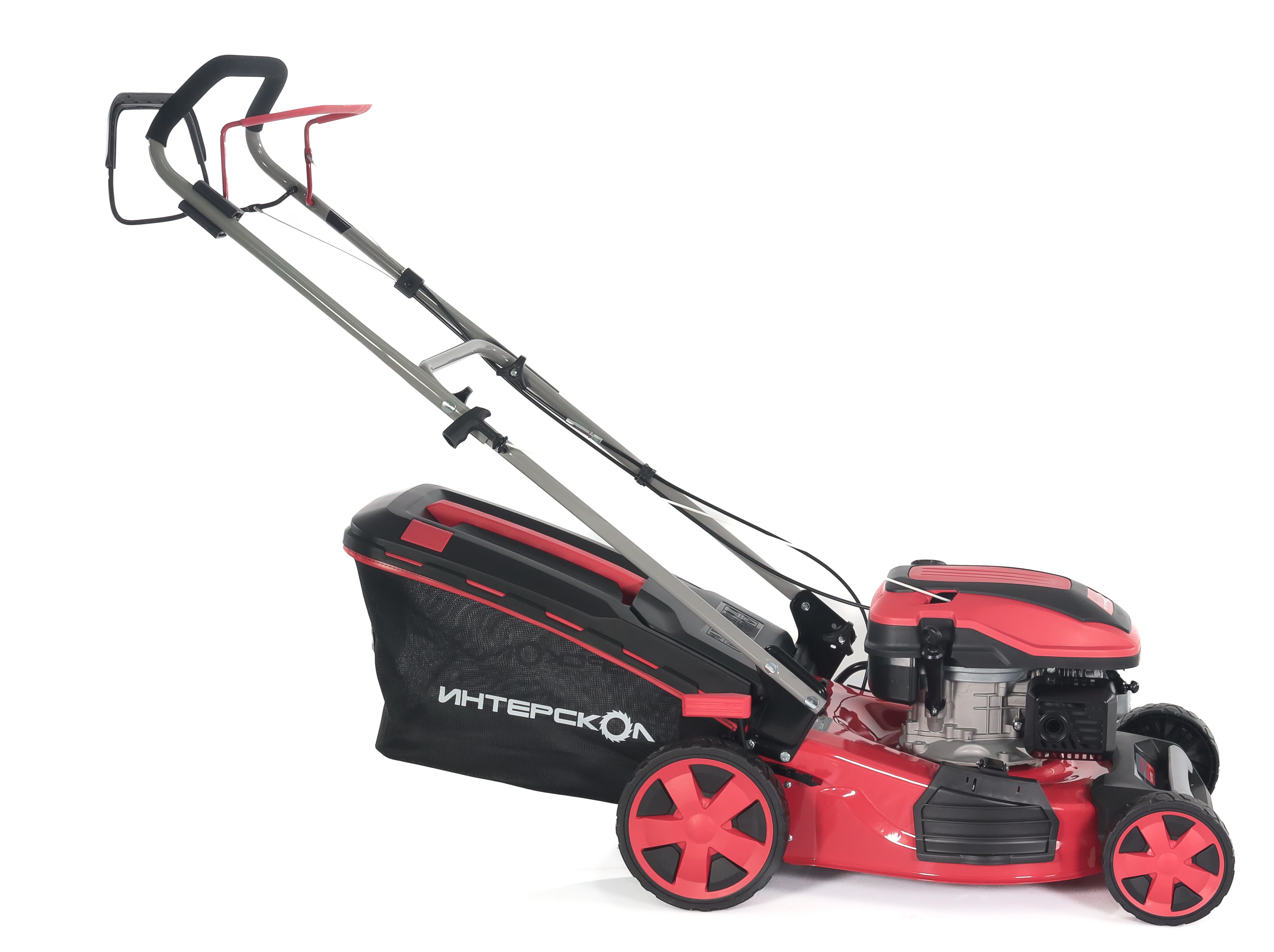 Бензиновая газонокосилка ИНТЕРСКОЛ ГБ-46/145СБ, 3.5 л.с., 145 см³, 3000 об/мин, 60 л (928.0.0.70)