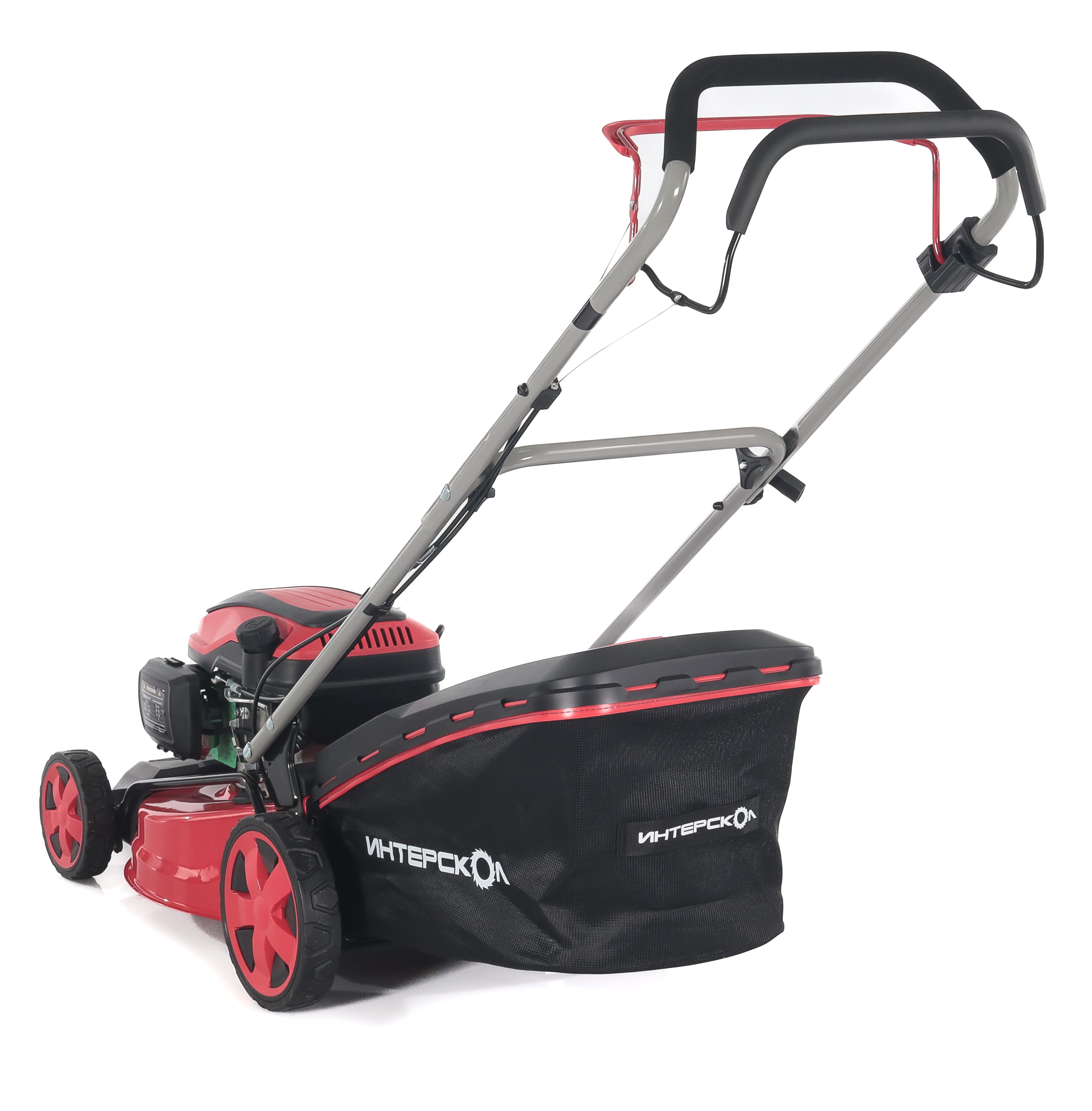 Бензиновая газонокосилка ИНТЕРСКОЛ ГБ-46/145СБ, 3.5 л.с., 145 см³, 3000 об/мин, 60 л (928.0.0.70)
