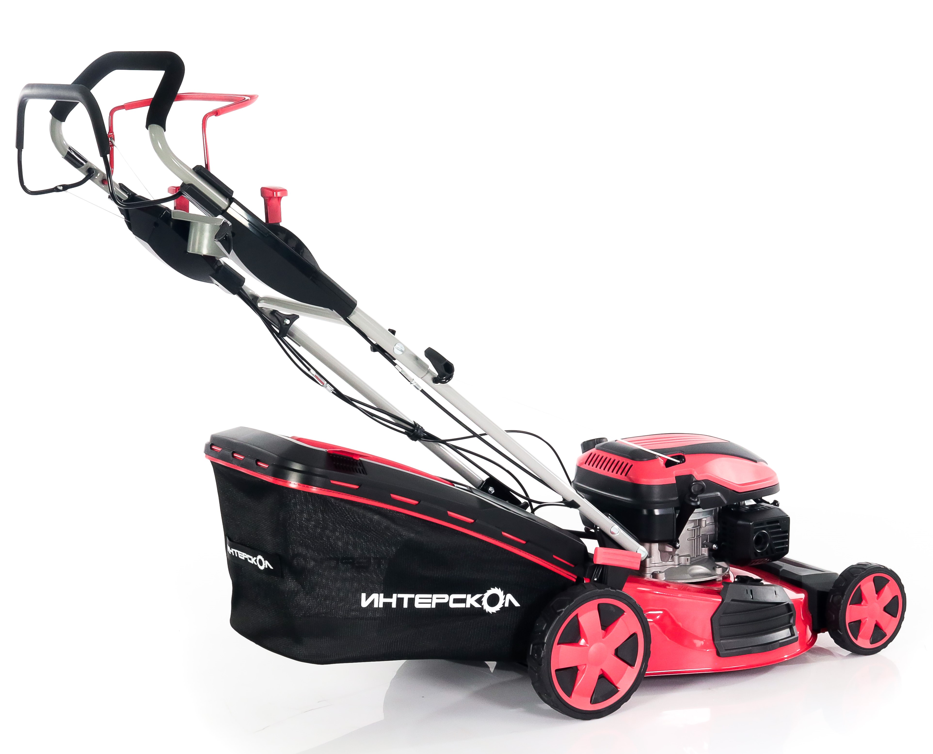 Бензиновая газонокосилка ИНТЕРСКОЛ ГБ-51/170ВБ, 3.94 л.с., 170 см³, 3000 об/мин, 60 л (930.0.0.70)