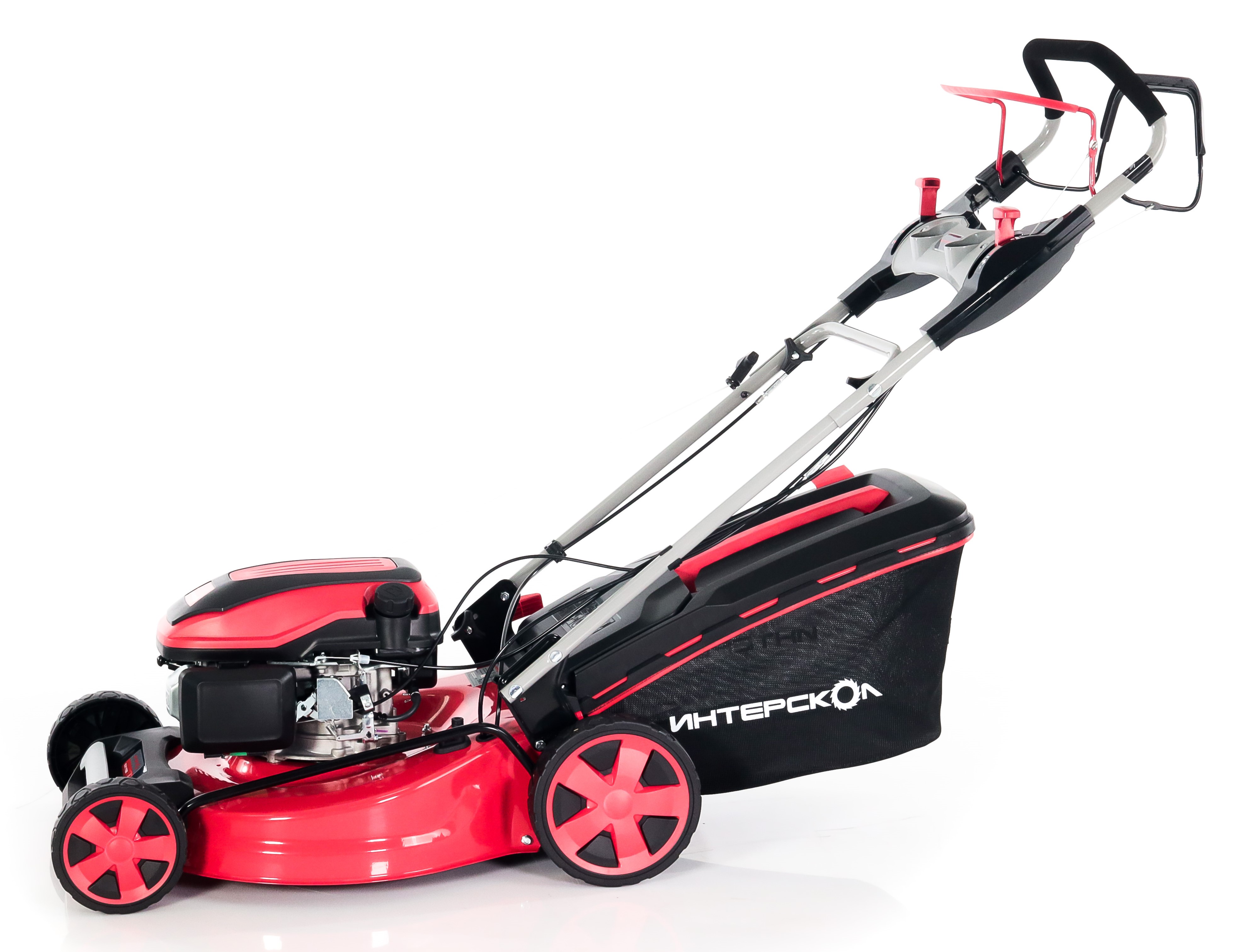 Бензиновая газонокосилка ИНТЕРСКОЛ ГБ-51/170ВБ, 3.94 л.с., 170 см³, 3000 об/мин, 60 л (930.0.0.70)