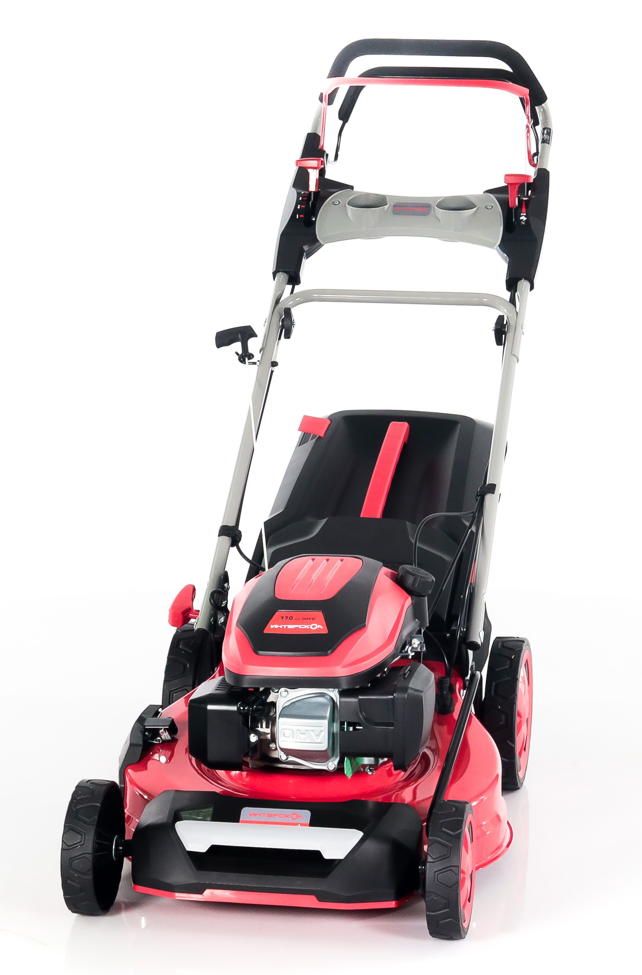 Бензиновая газонокосилка ИНТЕРСКОЛ ГБ-51/170ВБ, 3.94 л.с., 170 см³, 3000 об/мин, 60 л (930.0.0.70)