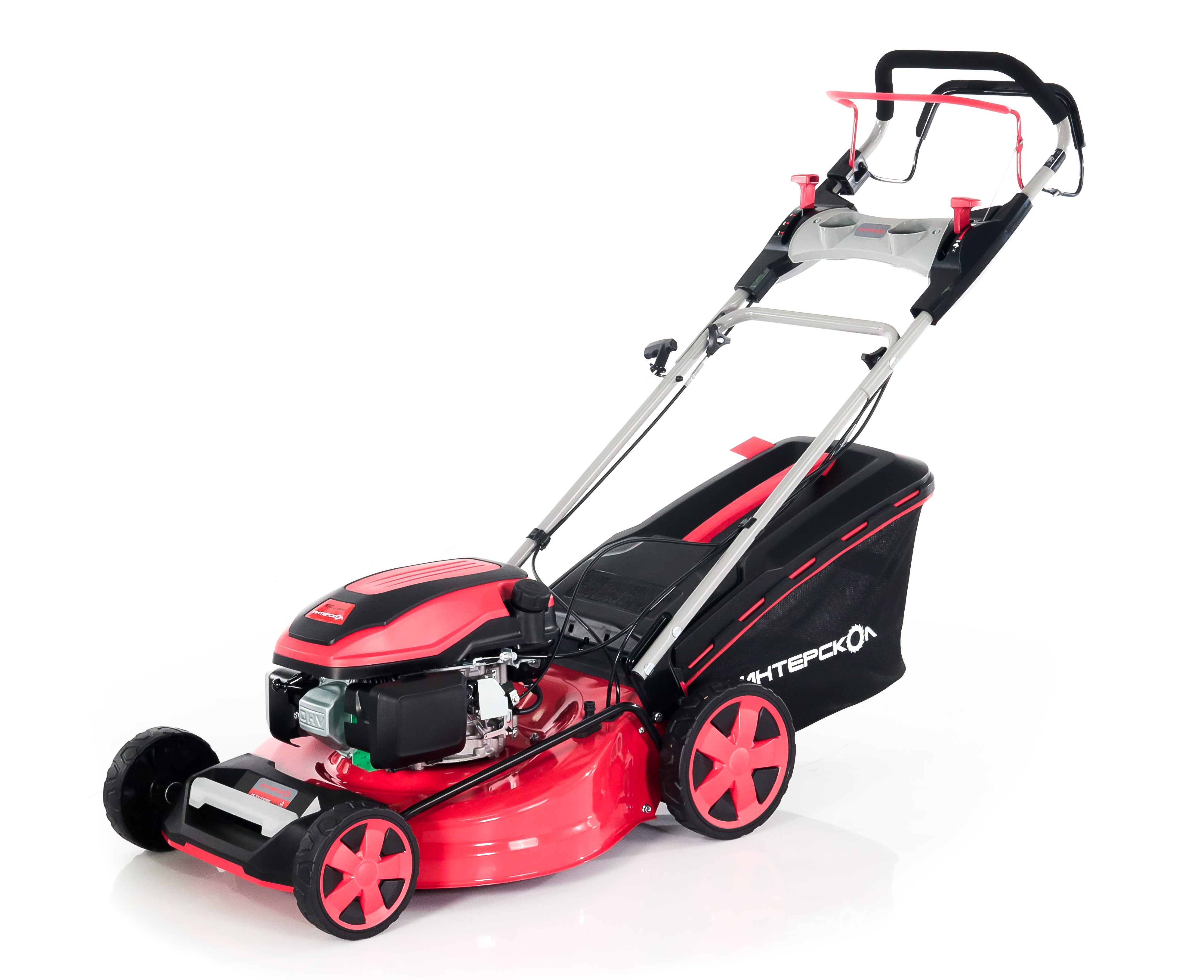 Бензиновая газонокосилка ИНТЕРСКОЛ ГБ-51/170ВБ, 3.94 л.с., 170 см³, 3000 об/мин, 60 л (930.0.0.70)