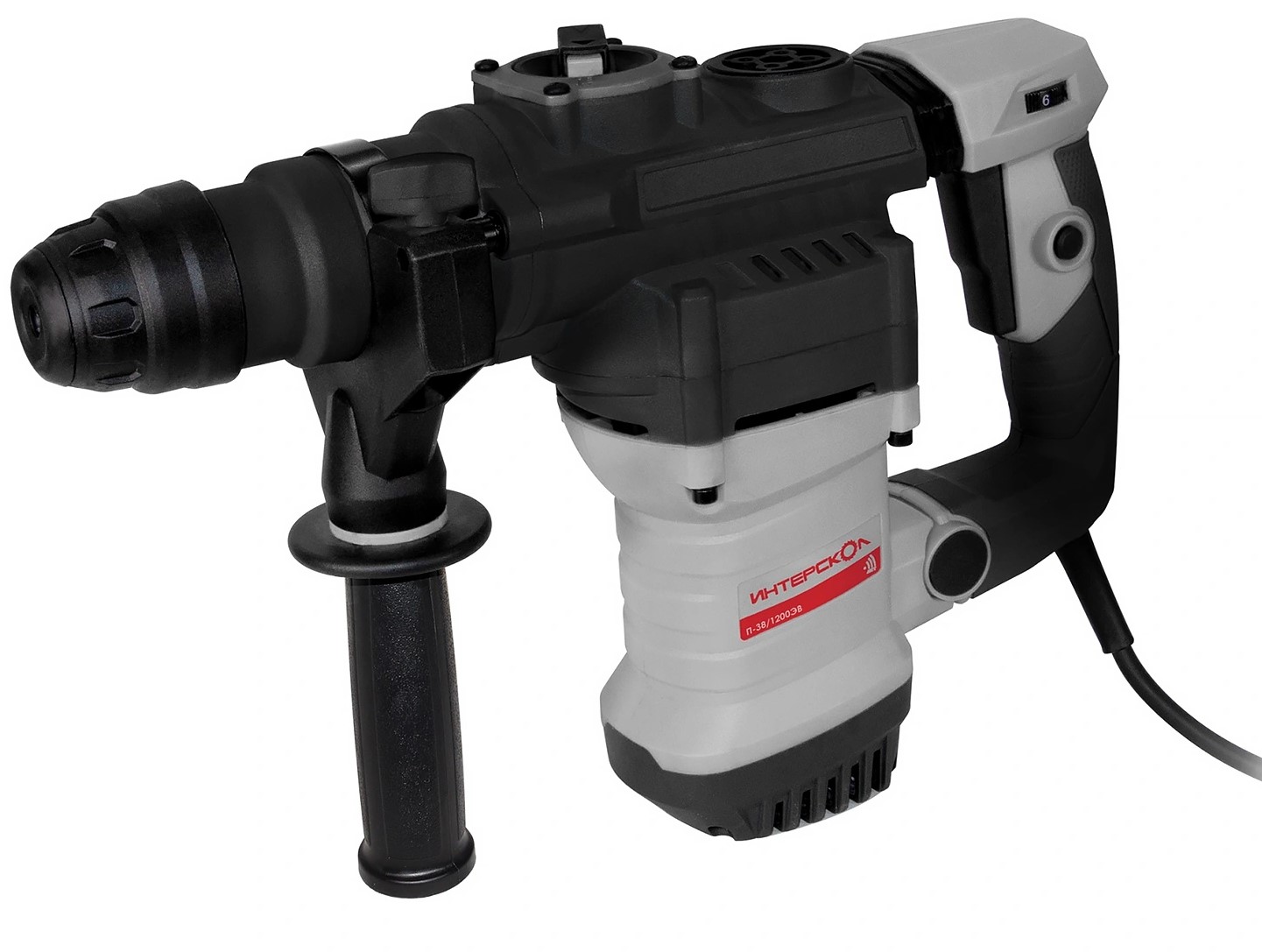 Перфоратор ИНТЕРСКОЛ П-38/1200ЭВ, 1200 Вт, 7 Дж, 5570 уд/мин (735.1.0.70)