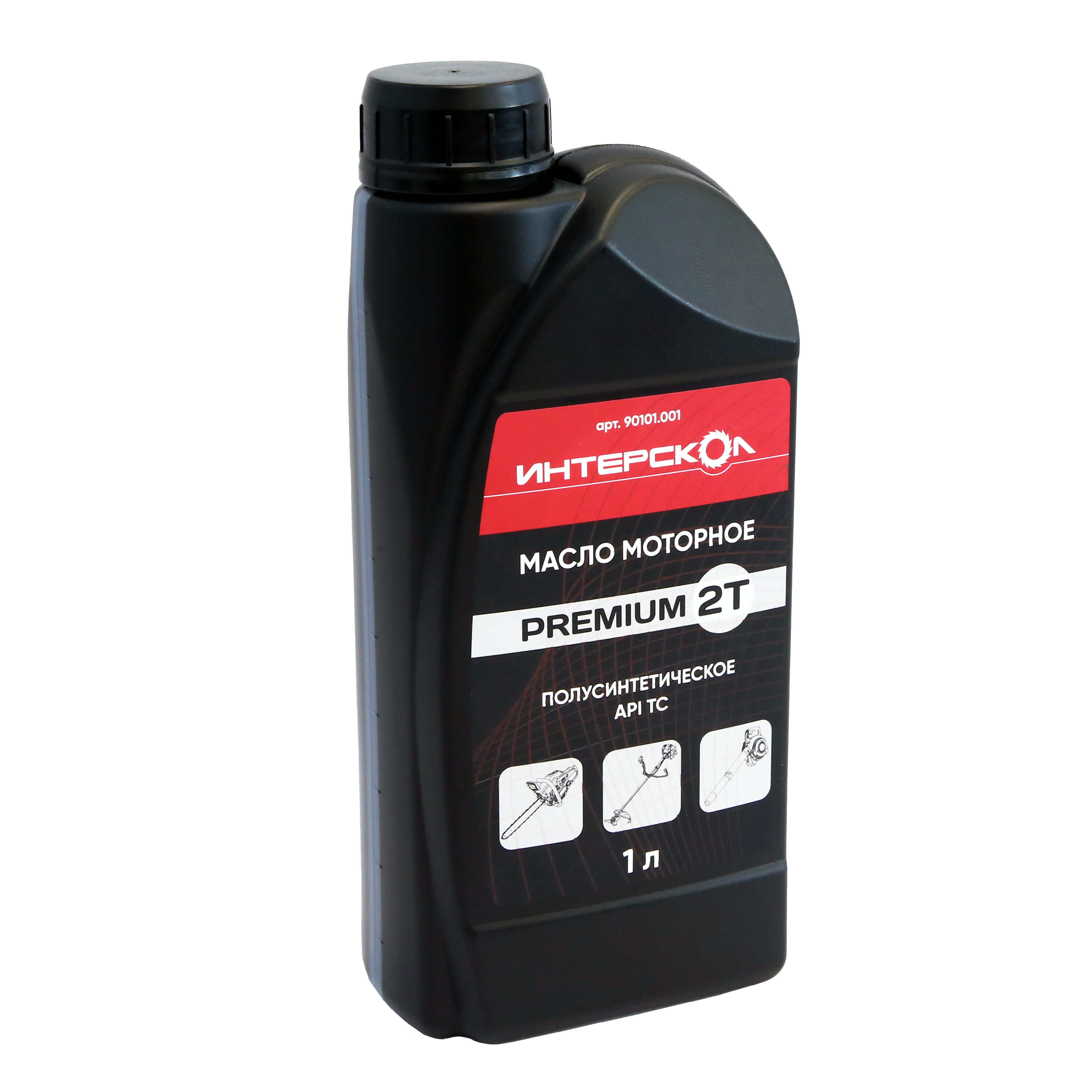 Масло моторное ИНТЕРСКОЛ Premium, 2-х тактное, полусинтетическое, 1000 мл (90101.001)