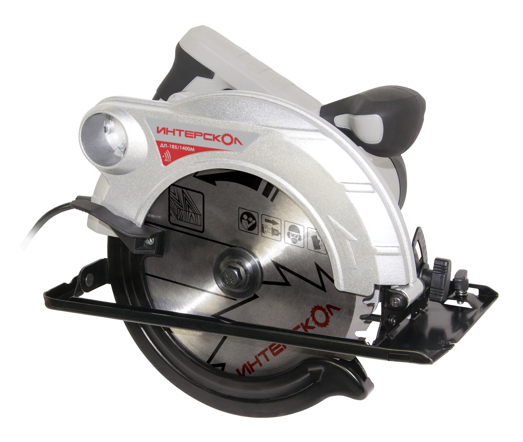 Пила циркулярная ИНТЕРСКОЛ ДП-185/1400М, 1400 Вт, 185 мм, 5000 об/мин (785.1.0.70)