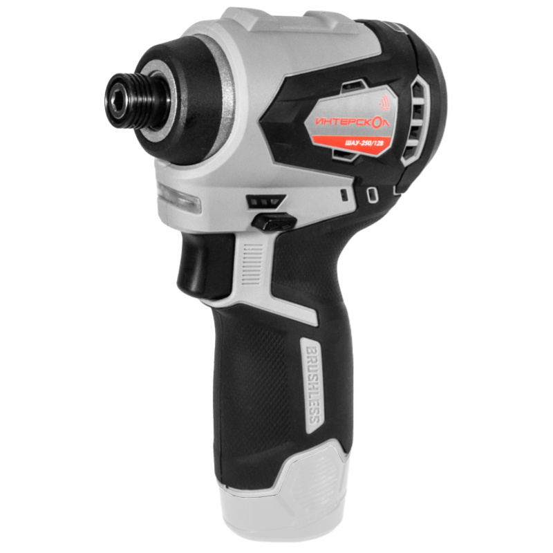 Аккумуляторный ударный шуруповерт ИНТЕРСКОЛ ШАУ-220/12ВЭ, 12 В, 220 Нм, 3200 уд/мин, без АКБ и ЗУ (803.1.0.70)
