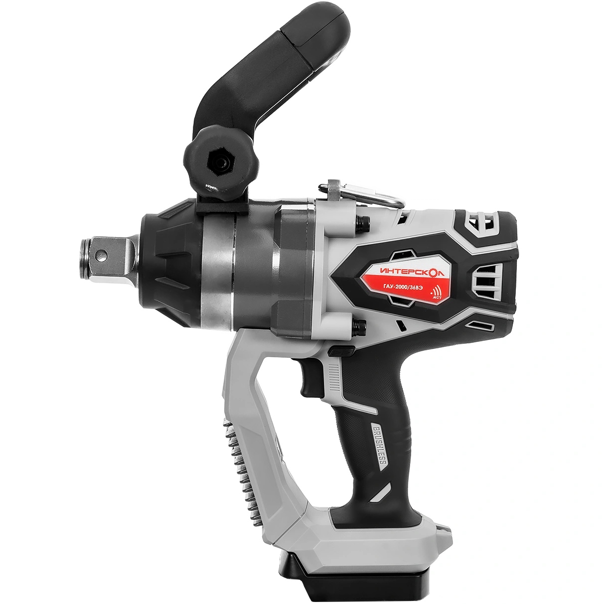 Аккумуляторный ударный гайковерт ИНТЕРСКОЛ ГАУ-2000/36ВЭ, 36 В, 2000 Нм, 25500 уд/мин, без АКБ и ЗУ (820.0.0.70)